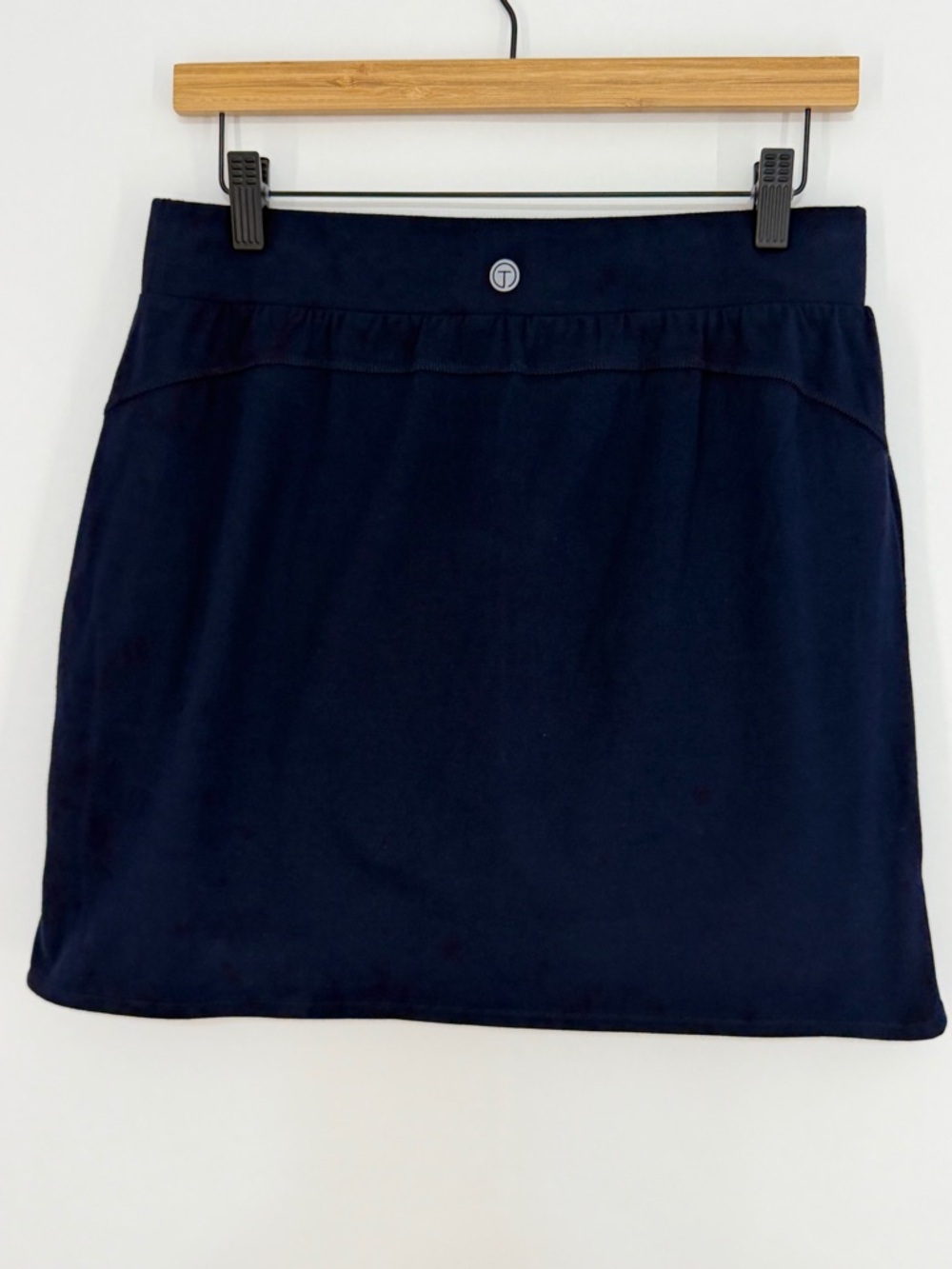 T by Talbots Women's Athletic Skort Navy Blue Size Medium Petite - Picture 2 of 6